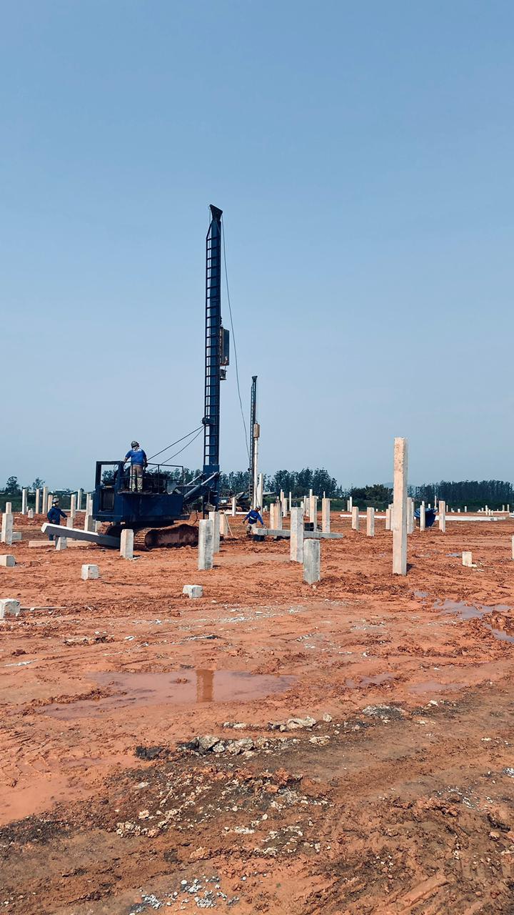 Execução de estacas pré-moldadas de concreto
